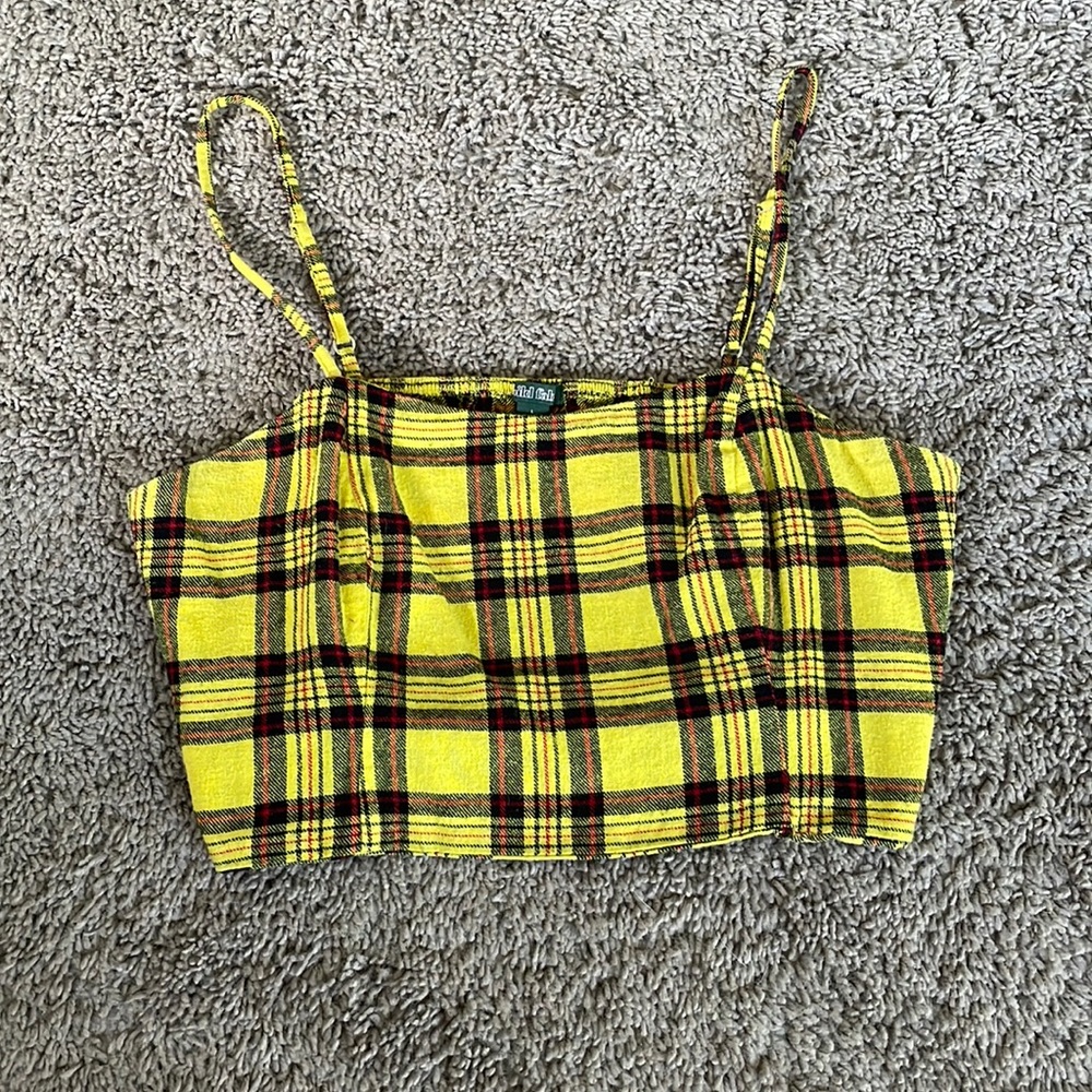 Plaid crop top
